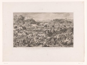 Bestorming van het legerkamp te Garden-Ola met Amour-sana