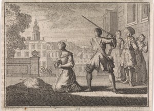 Beul staat op het punt om de H. Euphrasia te onthoofden