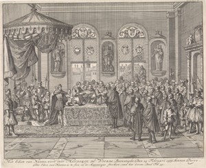 Bevestiging van het Edict van Nantes door koning Hendrik IV te Parijs, 1599