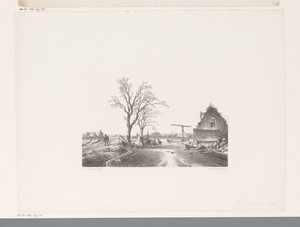 Bevroren rivier met koek en zopie