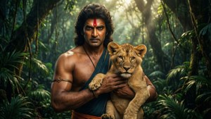 Bheem and Lion Cub