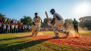 BHU Cricket Ground Action