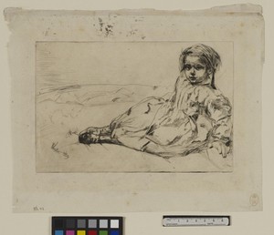 Bibi Valentin, portrait of a girl