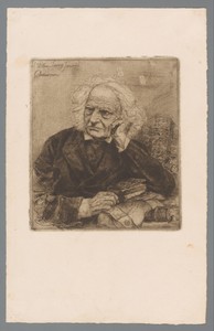 Bibliofiel met antiquarische boeken