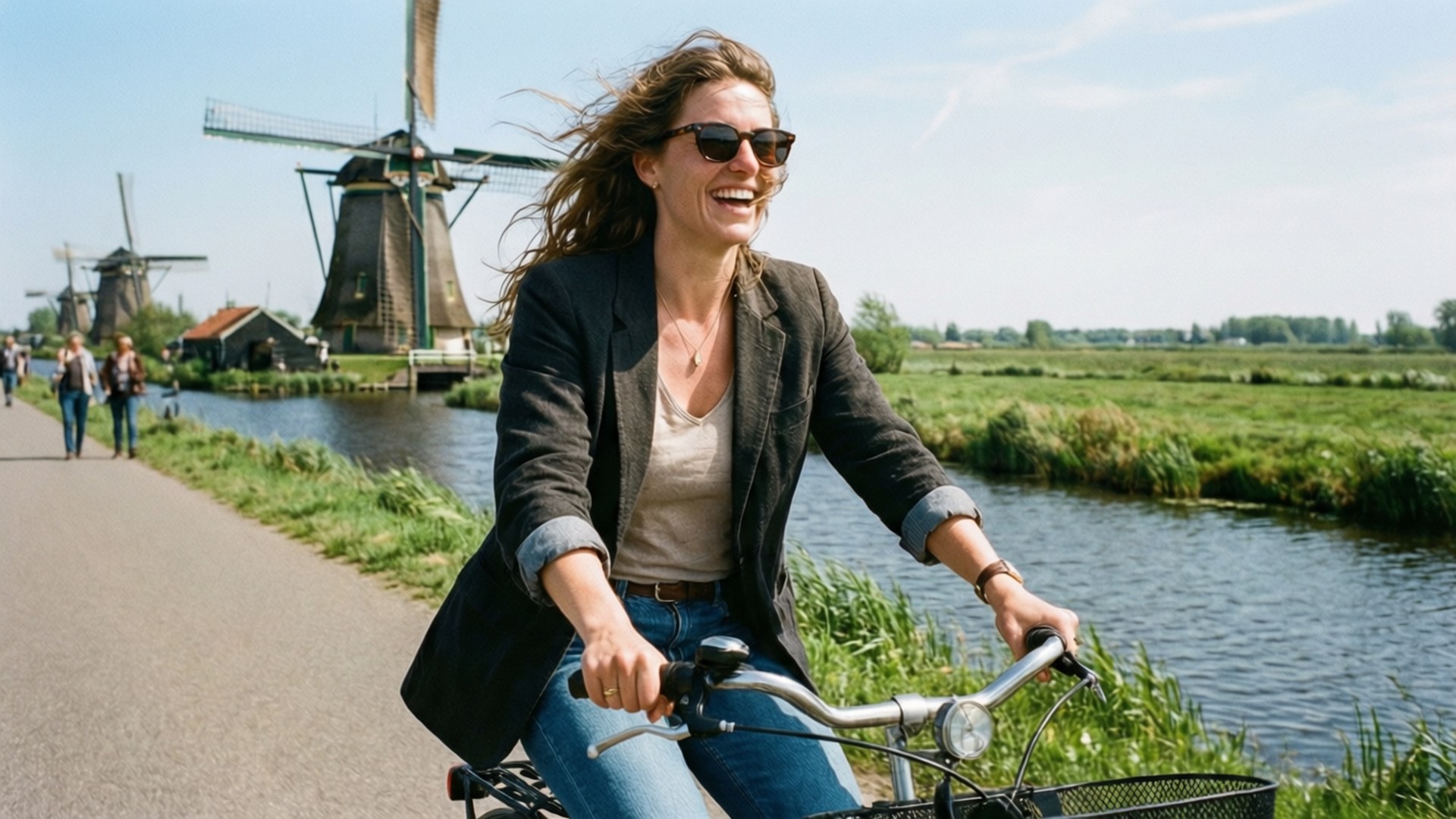 Bicycle Ride by Canals by Wallpapers.art Studio