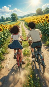 Bicycle Ride with Friend