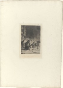 Biddende mensen in kerk