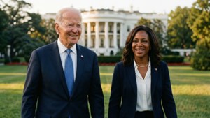 Biden and Harris Walk