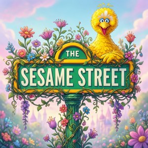 Big Bird on Sign