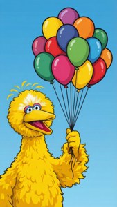 Big Bird's Balloon Bouquet