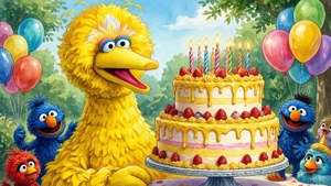 Big Bird's Sunny Birthday