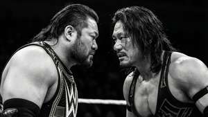 Big E vs Nakamura Stare
