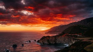 Big Sur Sunset Drama
