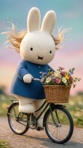 Bike Ride with Flowers