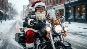 Biker Santa