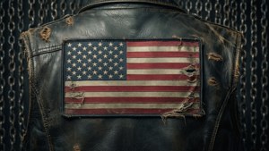 Biker Vest Distressed Patch