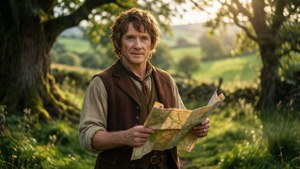 Bilbo in the Shire