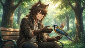 Bill Feeding Birds