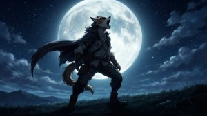 Bill Howling at Moon