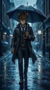 Bill in Rainstorm