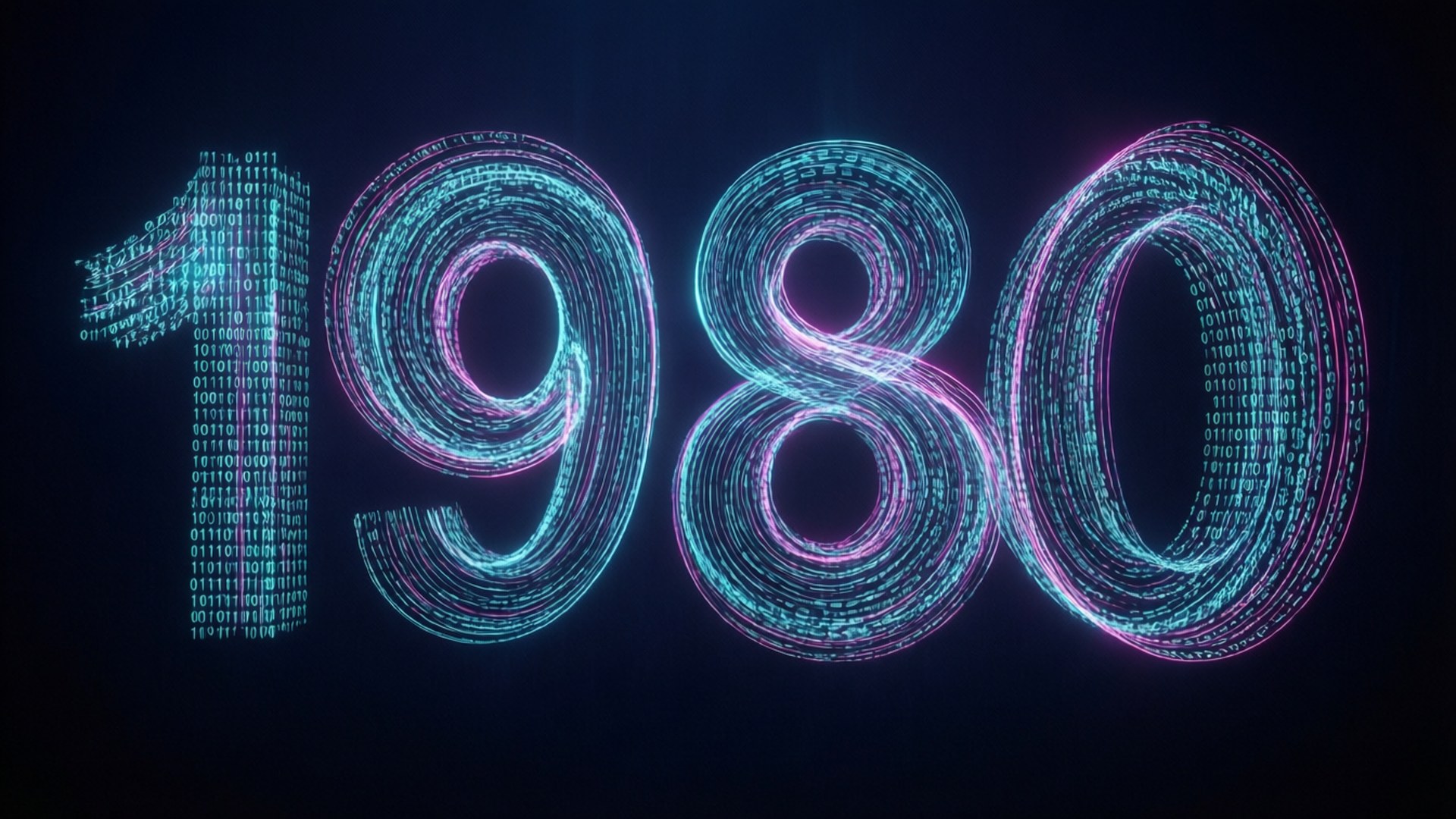 Binary Wave 1980 by Wallpapers.art Studio