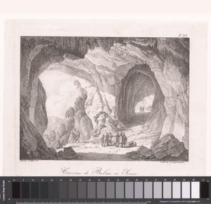 Binnenkant van de Grotte de Balme in de Haute-Savoie