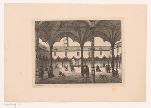Binnenplein van de Beurs in Antwerpen
