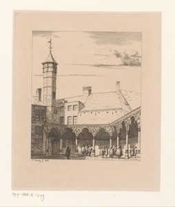 Binnenplein van de Oude Beurs in Antwerpen