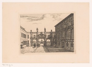 Binnenplein van het huis van Peter Paul Rubens in Antwerpen
