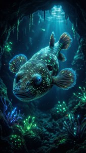 Bioluminescent Cave Coelacanth