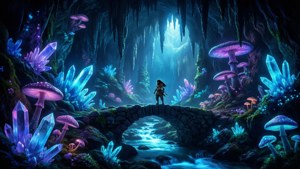 Bioluminescent Caverns