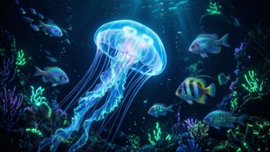 Bioluminescent Deep Sea