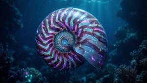 Bioluminescent Deep Sea Nautilus