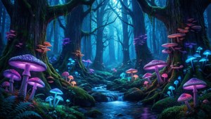 Bioluminescent Forest