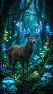 Bioluminescent Forest Stag