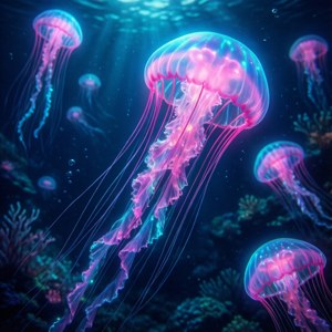 Bioluminescent Jellyfish