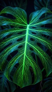 Bioluminescent Leaf