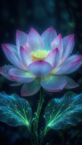 Bioluminescent Lotus