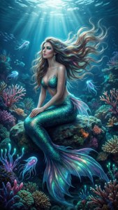 Bioluminescent Mermaid