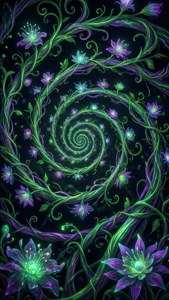 Bioluminescent Spiral