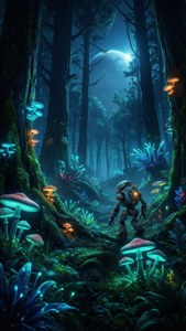 Bioluminescent Wood