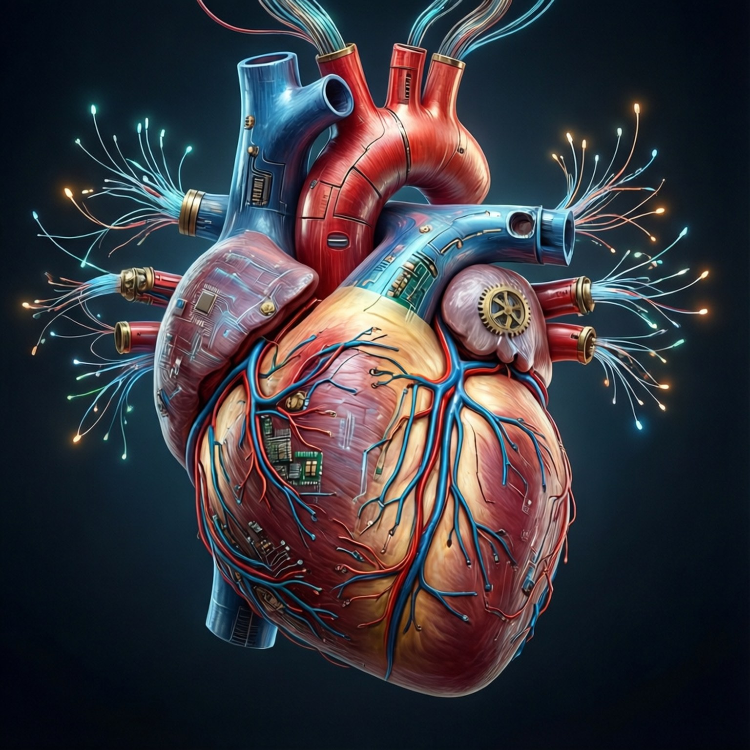 Biomechanical Heart Core by Wallpapers.art Studio
