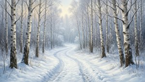 Birch Forest Path
