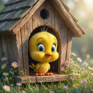 Birdhouse Peek