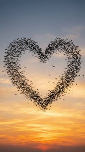 Birds Forming Heart