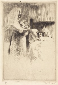 Birth Announcement for Anne-Élisabeth Besnard (Carte de naissance d'Anne-Élisabeth Besnard)