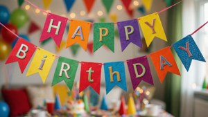 Birthday Bunting Banner