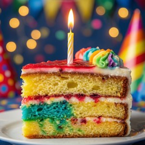 Birthday Cake Slice