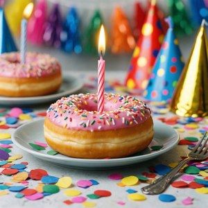 Birthday Doughnut Party