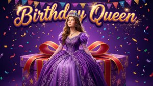 Birthday Queen Throne